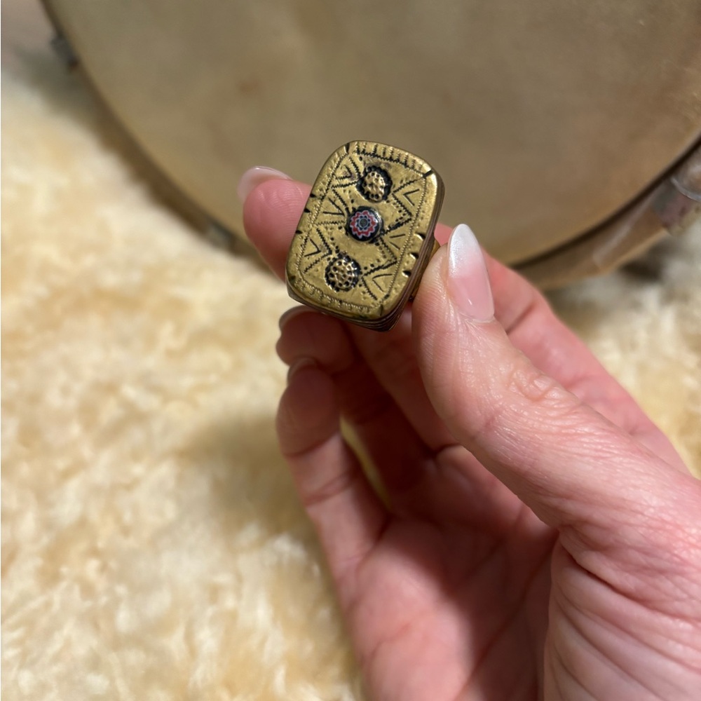 CURSED RING Brass, from Morocco, size 9